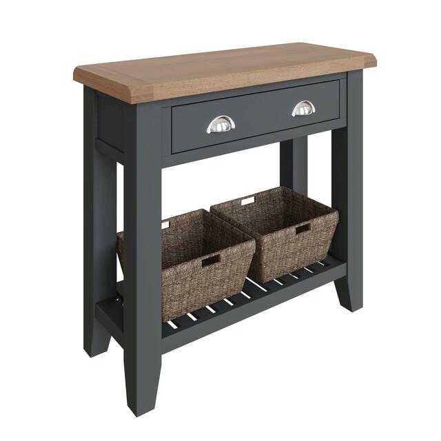 Verona Charcoal Console Table