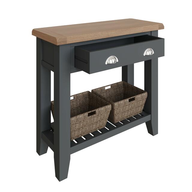 Verona Charcoal Console Table