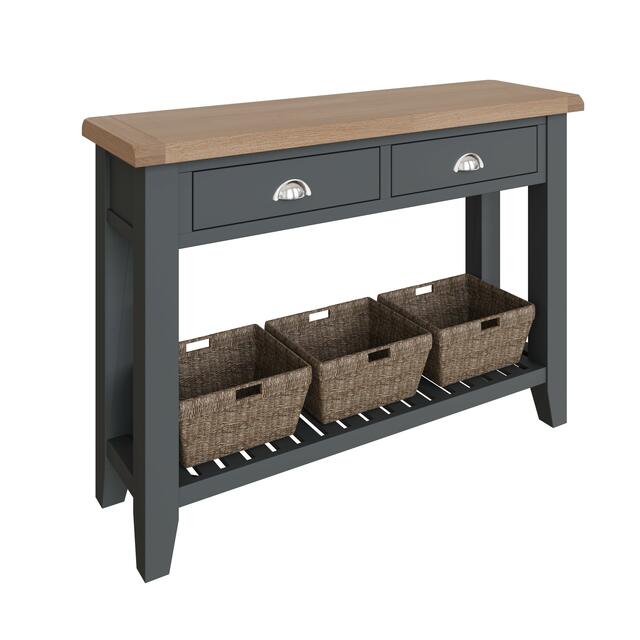 Verona Charcoal Large Console Table