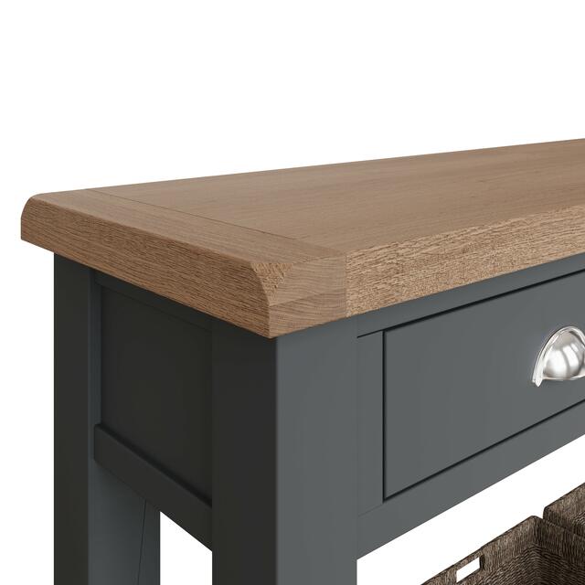 Verona Charcoal Large Console Table