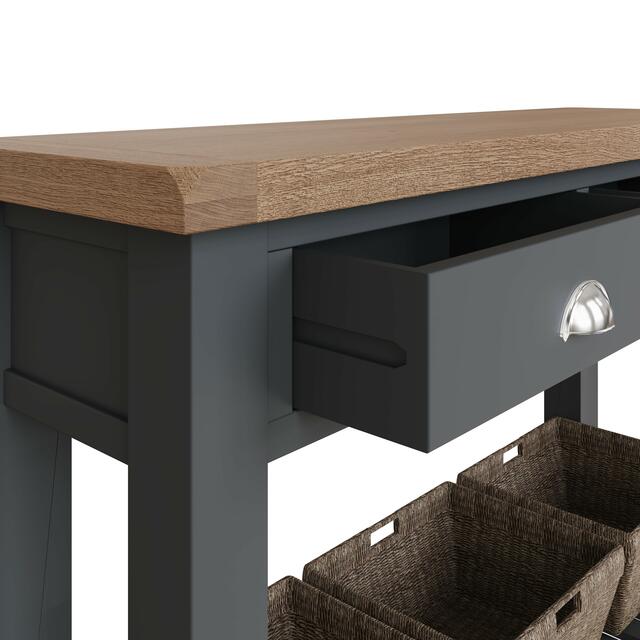 Verona Charcoal Large Console Table