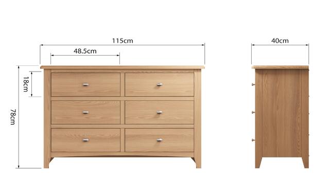 Rimini 6 Drawer Chest