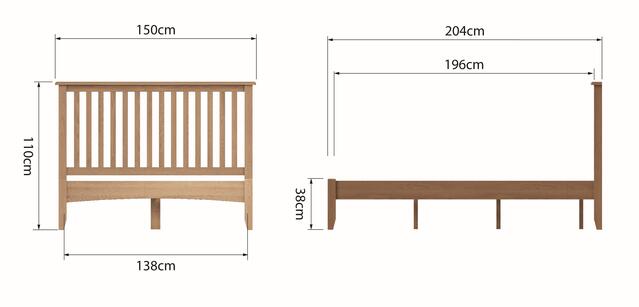Rimini 4'6 Bed Frame Rimini 4'6 Bed Frame