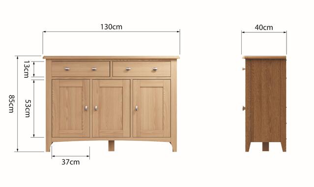 Rimini 3 Door Sideboard