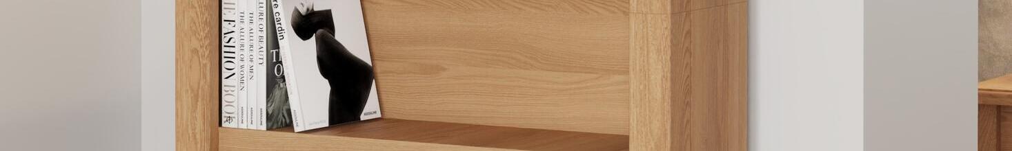 Rimini Small Wide Bookcase
