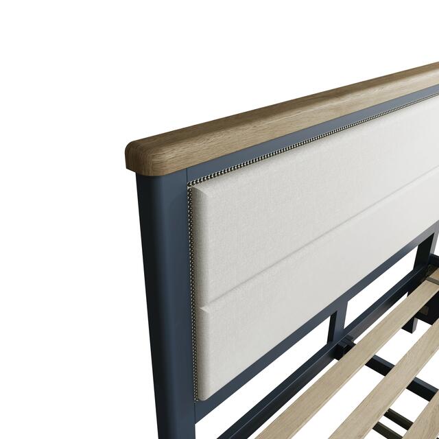 Sardinia 5' Bed Frame with Fabric Headboard and Drawer Footboard