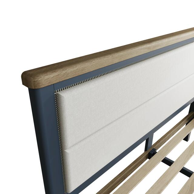 Sardinia 6' Bed Frame with Fabric Headboard and Low Footboard