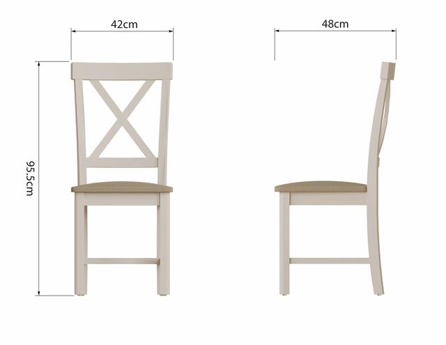Palermo Cross Back Dining Chair With Fabric Seat Palermo Cross Back Dining Chair With Fabric Seat