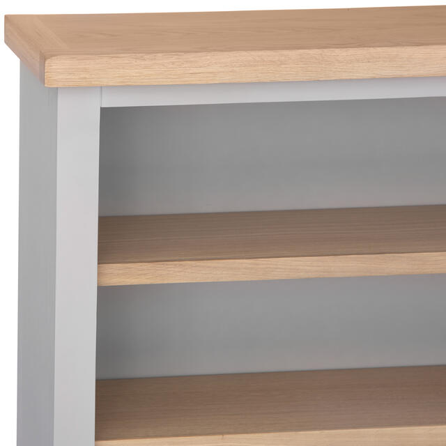 Venice Grey Small Wide Bookcase Venice Grey Small Wide Bookcase