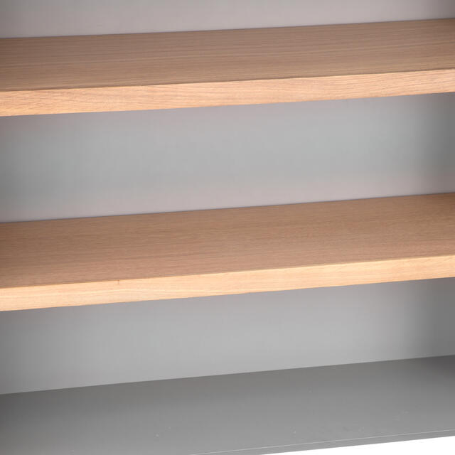 Venice Grey Small Wide Bookcase Venice Grey Small Wide Bookcase