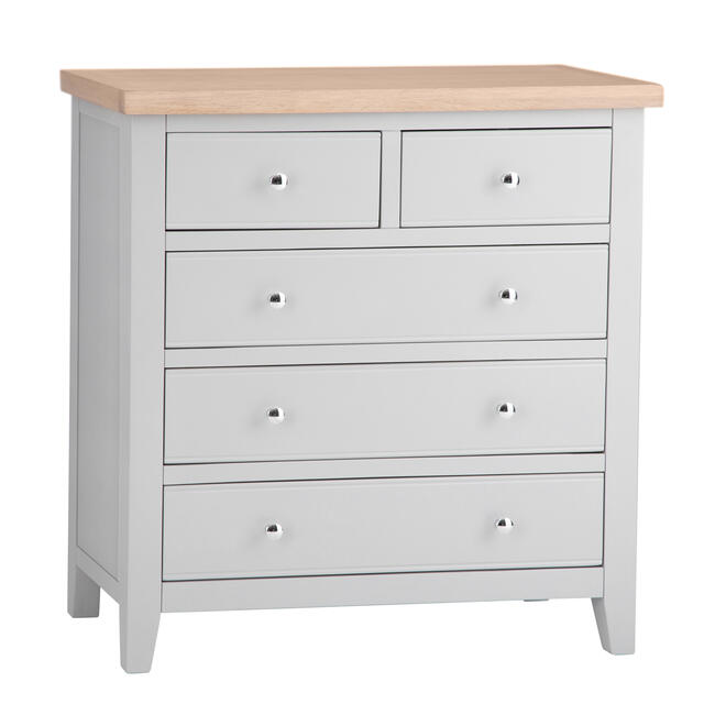 Venice Grey 2 over 3 Chest of Drawers