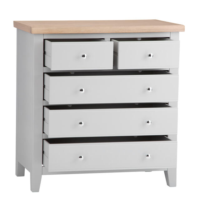 Venice Grey 2 over 3 Chest of Drawers