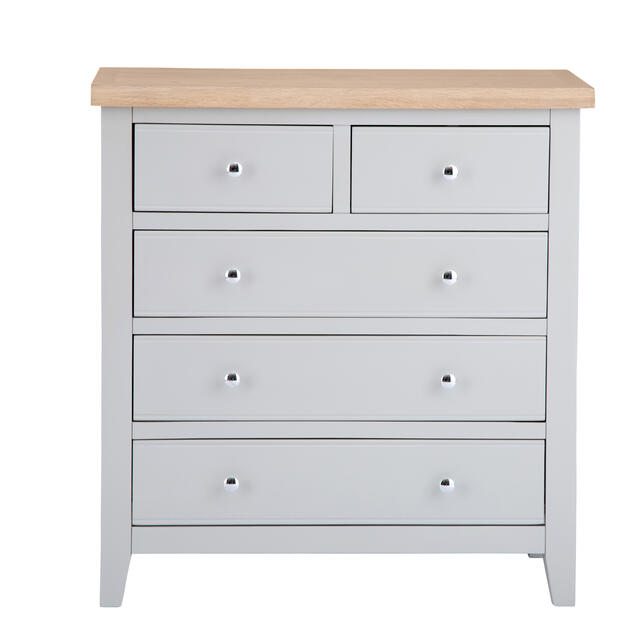 Venice Grey 2 over 3 Chest of Drawers