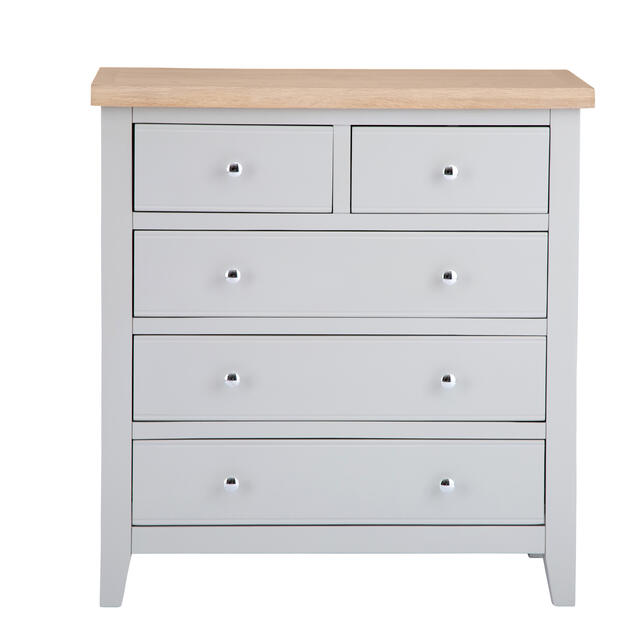 Venice Grey 2 over 3 Chest of Drawers