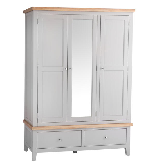 Venice Grey 3 Door Wardrobe