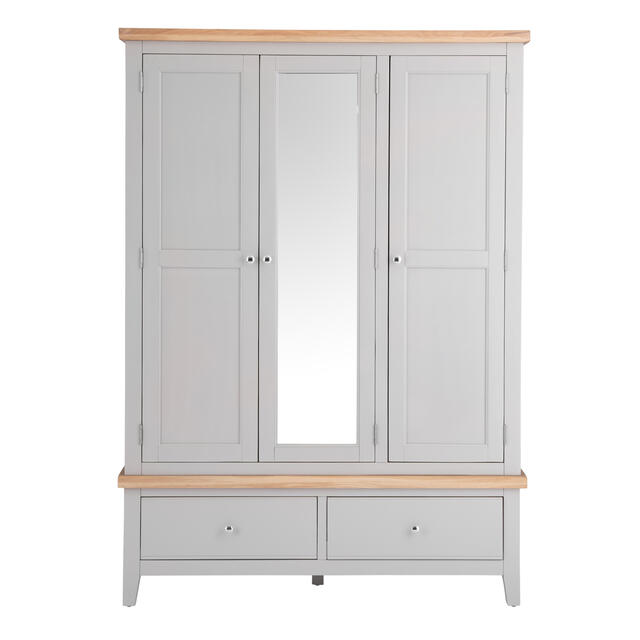 Venice Grey 3 Door Wardrobe