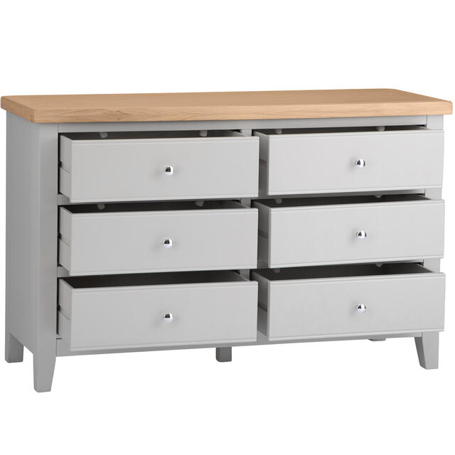 Venice Grey 6 Drawer Chest