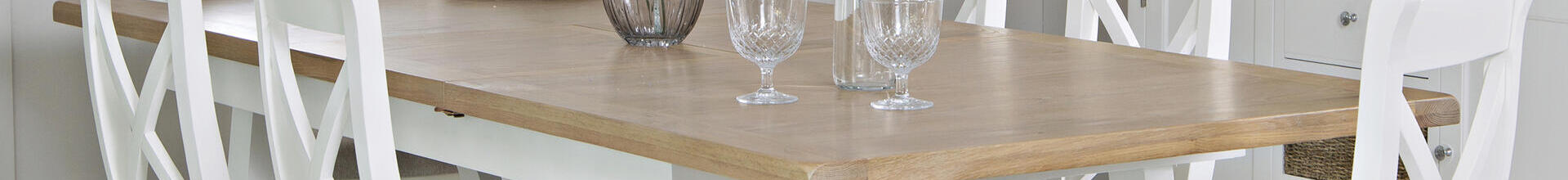 Venice White 1.8m Butterfly Table