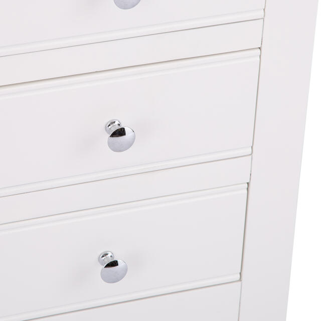 Venice White Large Bedside Cabinet