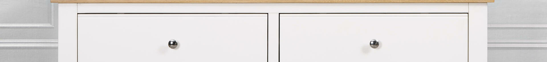 Venice White 6 Drawer Chest