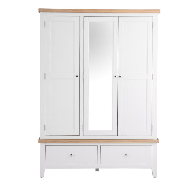 Venice White 3 Door Wardrobe