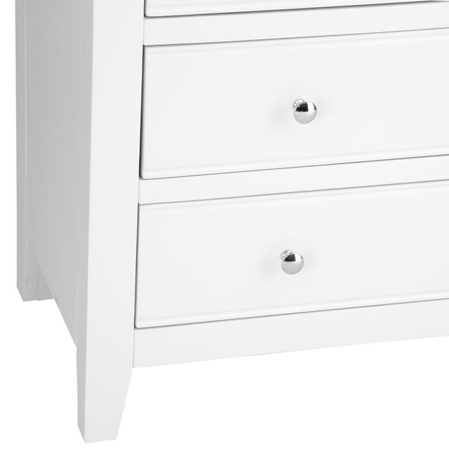 Venice White 2 over 3 Chest of Drawers