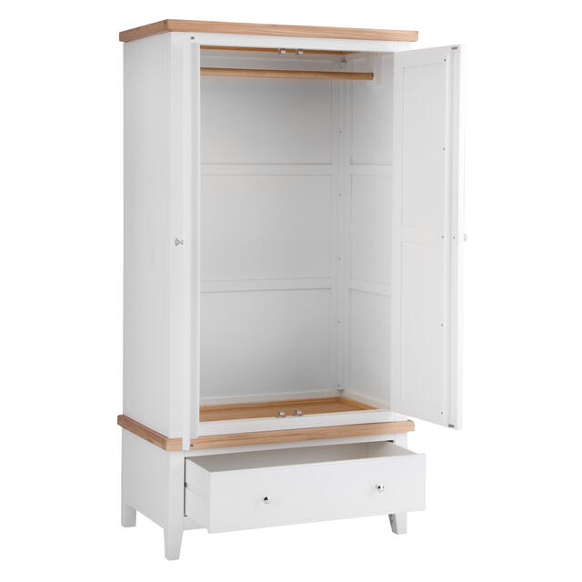 Venice White 2 Door Wardrobe