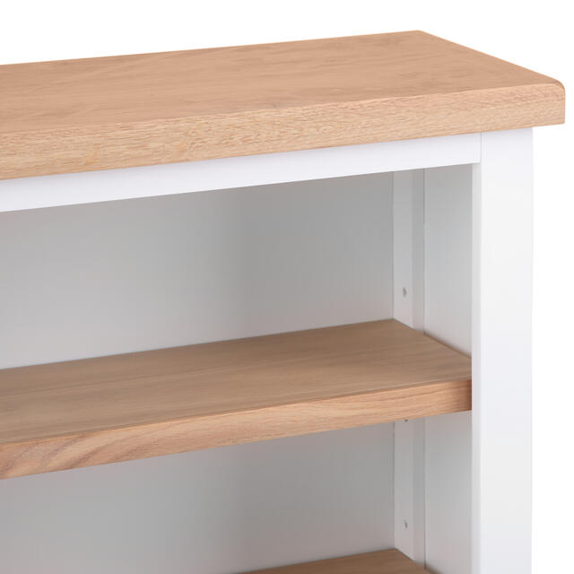 Venice White Small Wide Bookcase Venice White Small Wide Bookcase