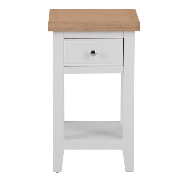 Venice White Lamp Table