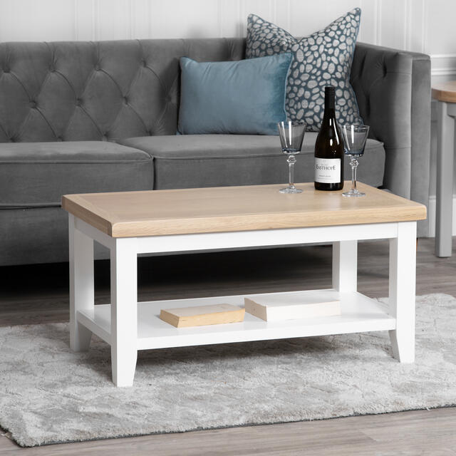 Venice White Small Coffee Table