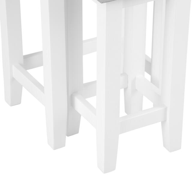 Venice White Nest of 2 Tables