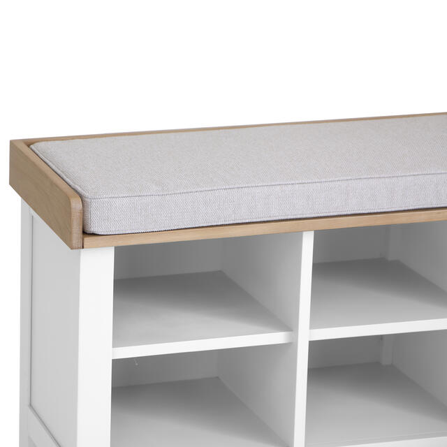 Venice White Hall Bench