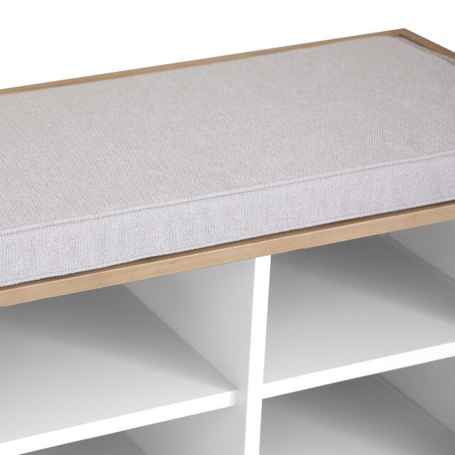 Venice White Hall Bench