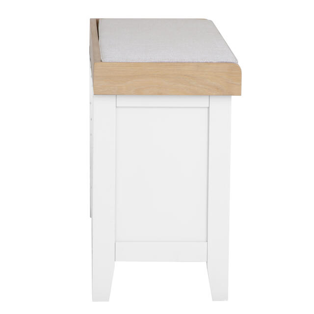 Venice White Hall Bench