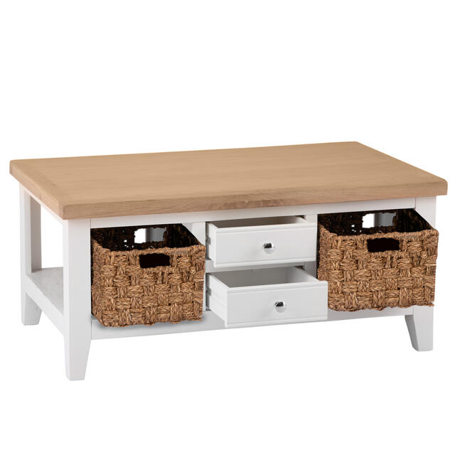 Venice White Coffee Table