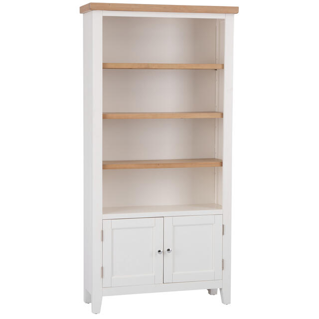 Venice White Large Bookcase