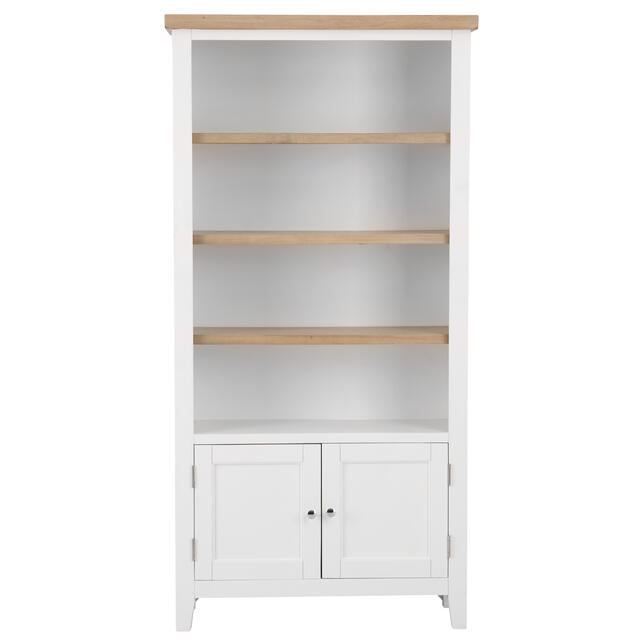 Venice White Large Bookcase