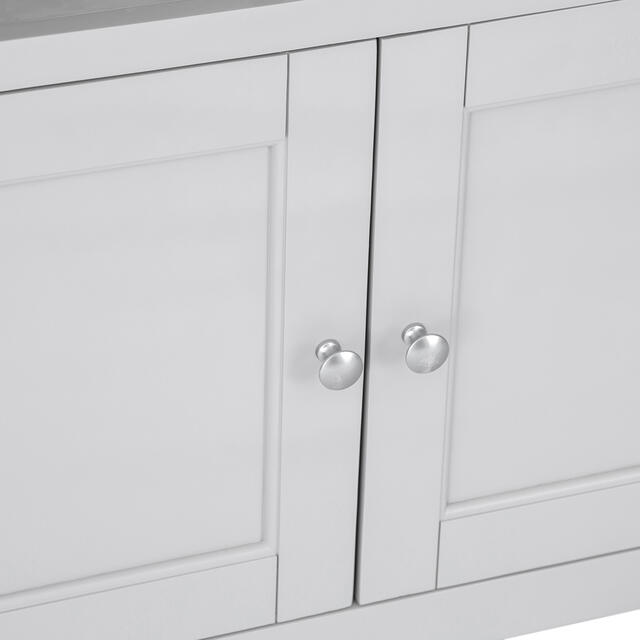 Venice Grey Large Bookcase