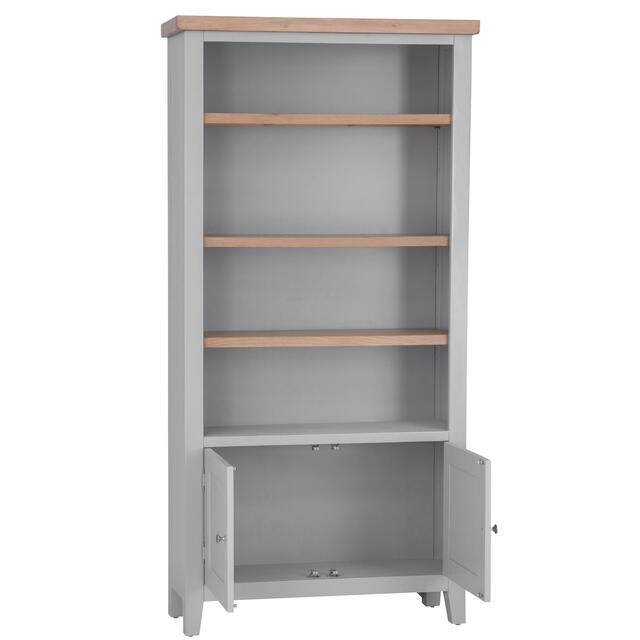 Venice Grey Large Bookcase