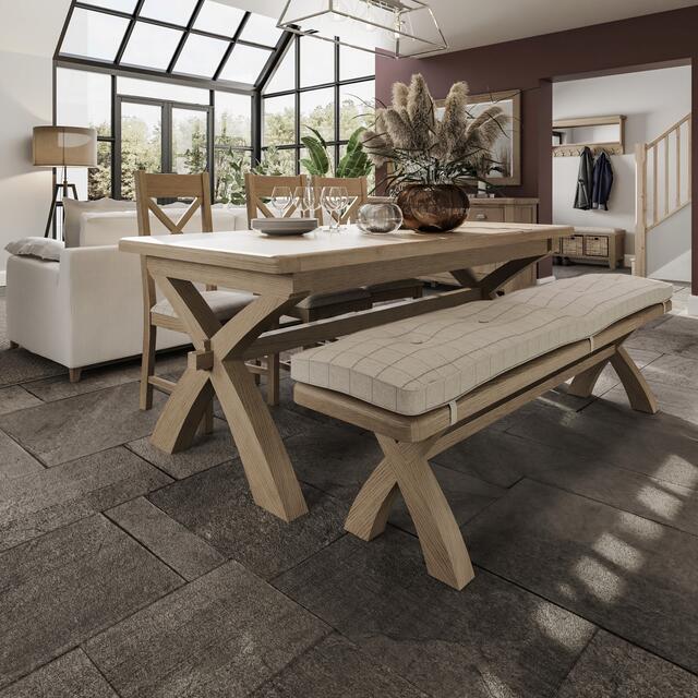 Sorrento 2m Cross Leg Fixed Table