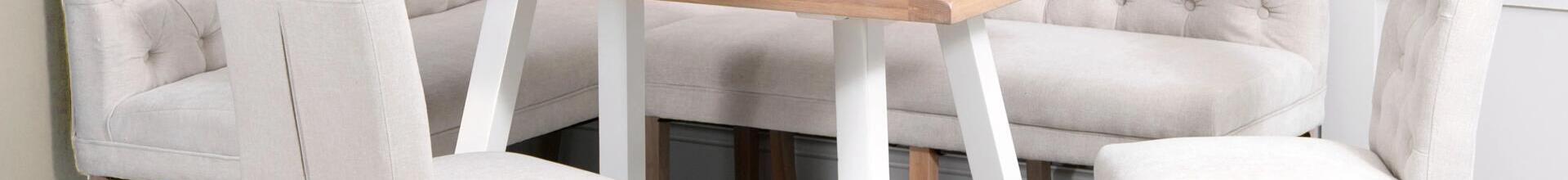 Venice White Fixed Top Table