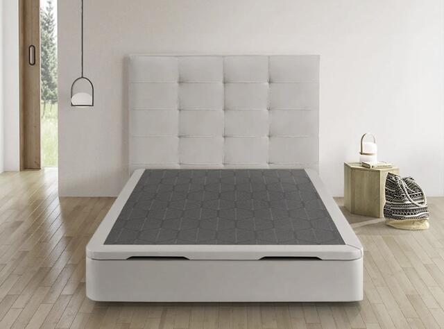 Khama Yulan Ottomon Storage Bed base 190 x 135cm Light Grey Khama Yulan Ottomon Storage Bed base 190 x 135cm Light Grey