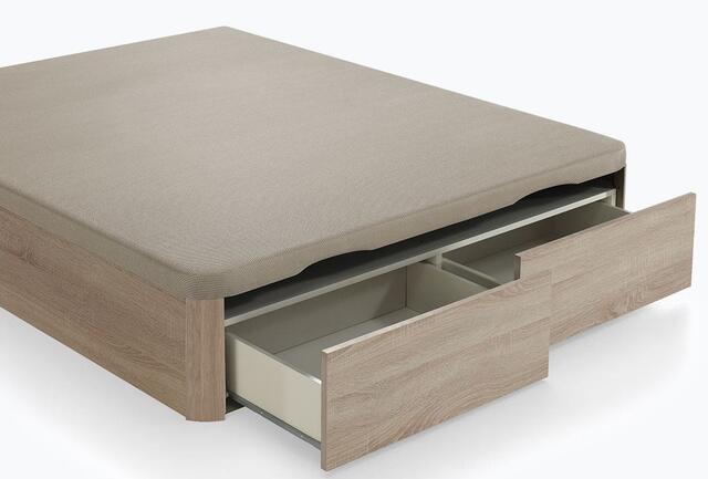 Khama Yulan Ottomon Storage Bed base 200 x 150cm Cambrian