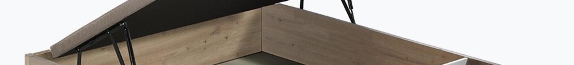 Khama Yulan Ottomon Storage Bed base 200 x 150cm Cambrian