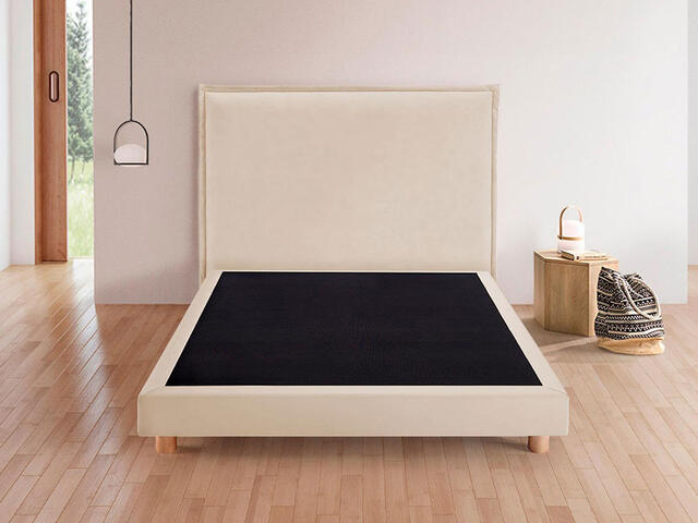 Khama Cocoa Bed base 190 x 135cm Hueso Beige Khama Cocoa Bed base 190 x 135cm Hueso Beige