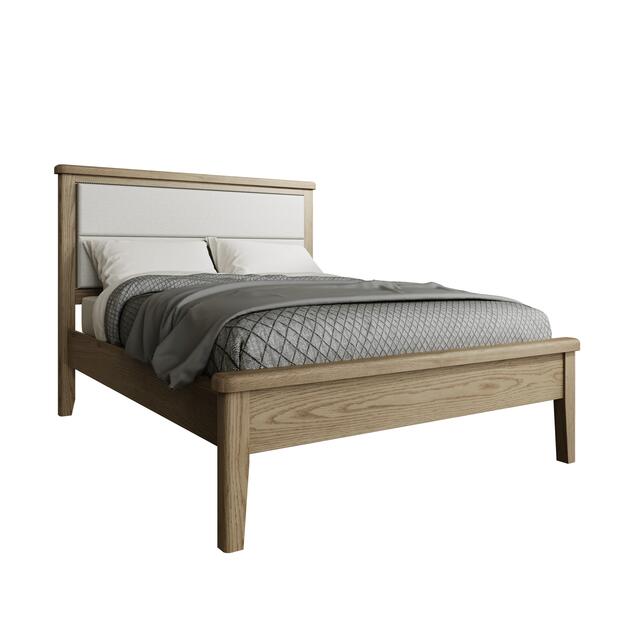 Sorrento 5' Bed with Fabric Headboard Sorrento 5' Bed with Fabric Headboard