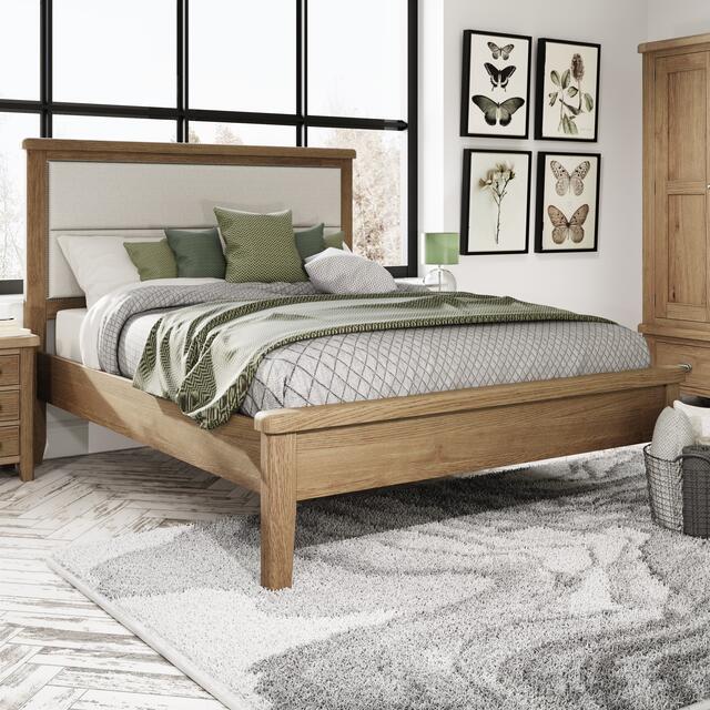 Sorrento 5' Bed with Fabric Headboard
