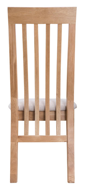 Amalfi Slat Back Chair with Fabric Seat