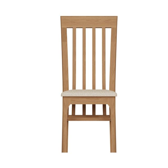 Amalfi Slat Back Chair with Fabric Seat Amalfi Slat Back Chair with Fabric Seat