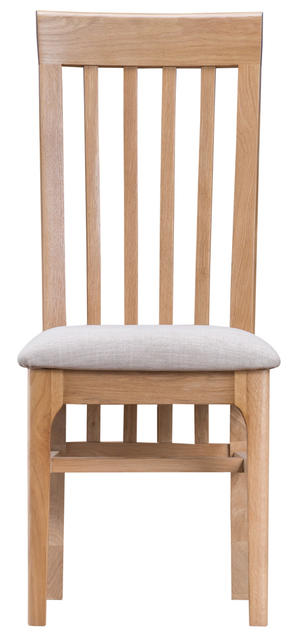 Amalfi Slat Back Chair with Fabric Seat Amalfi Slat Back Chair with Fabric Seat